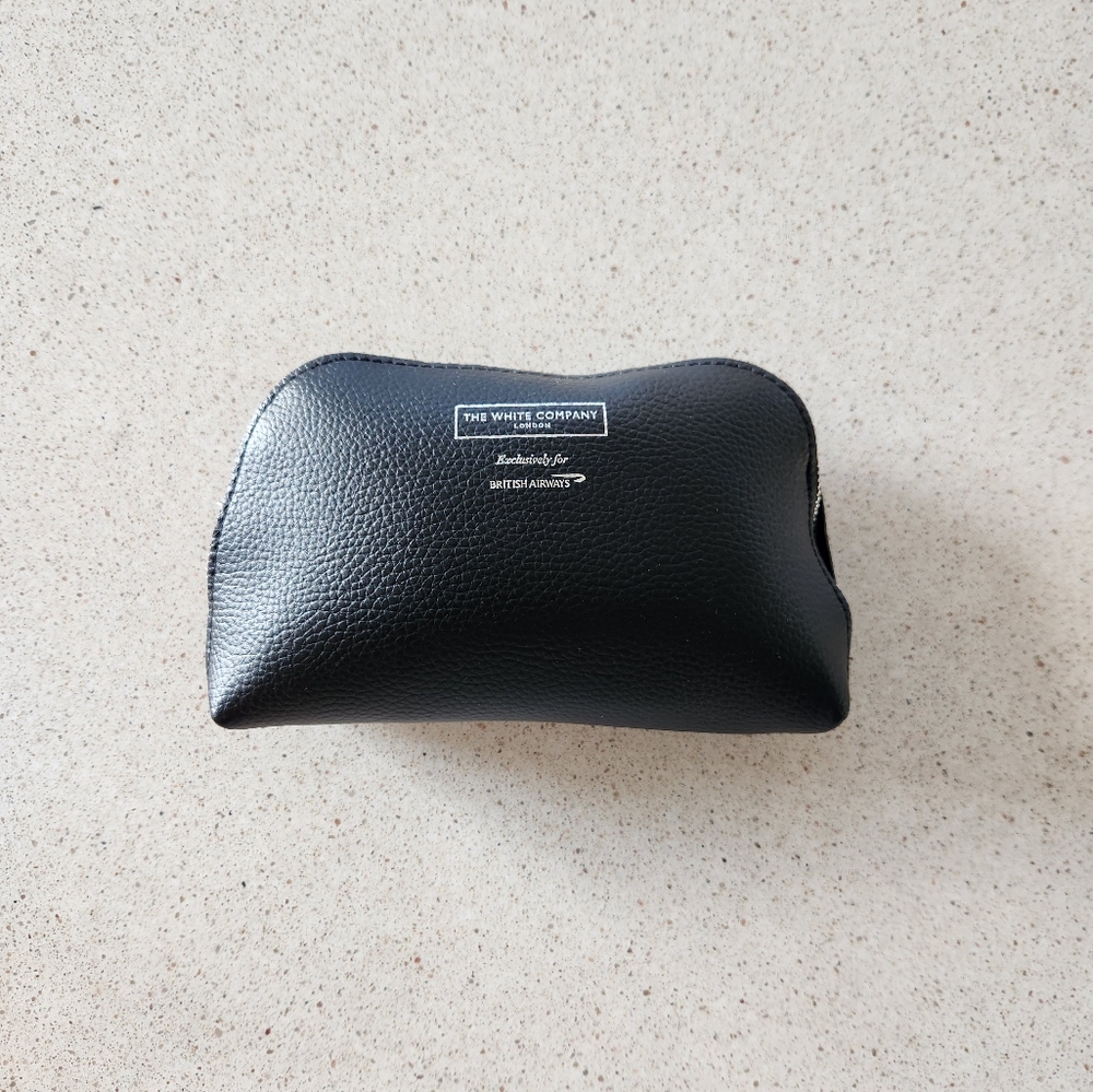 The White Company London X British Airways Business Class amenity kit BLACK